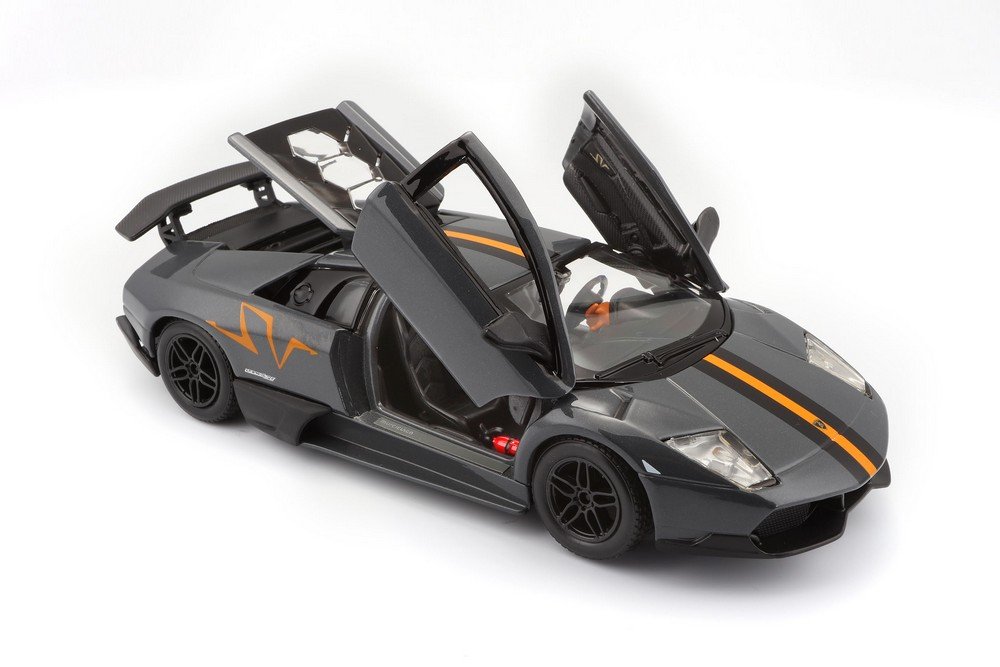 Bburago 1:24 Murcielago LP-670-4 SV China Limited Edition, Gray, 20 x 8.5 x 9 cm - Image 3