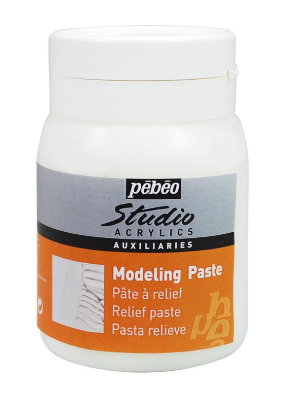 PEBEO 524150 500 ml Studio Acrylics Auxiliaries Modeling Paste, White