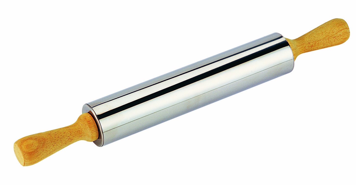 Tescoma Stainless Steel Rolling Pin Delicia,25cm, 5cm, Assorted, 43.3 x 5.2 x 5.2 cm
