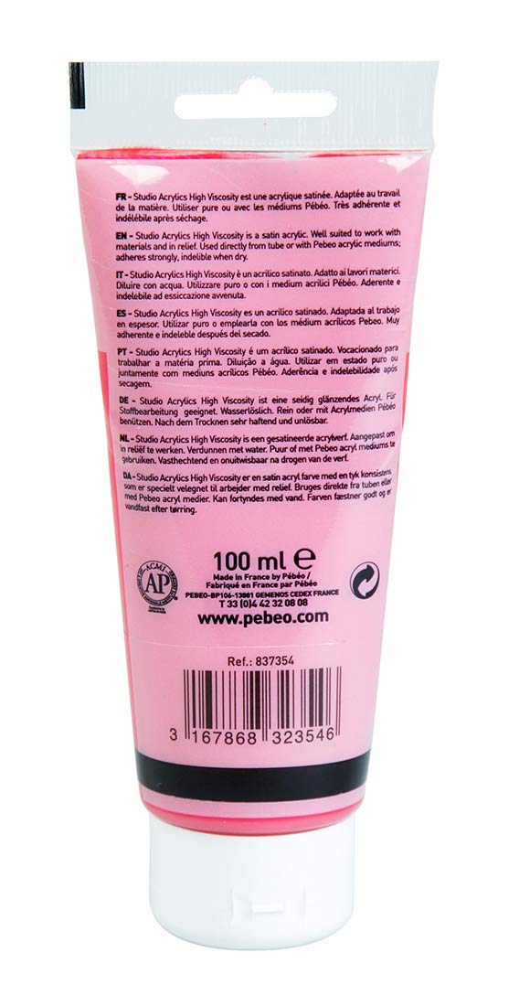 Pébéo - Studio Acrylics Fine Acrylic - Acrylic Paint - Iridescent Acrylic - Iridescent Red-Blue, 100 ml, 100 ml (Pack of 1) - Image 2