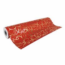 Clairefontaine Premium Long Roll Wrapping Paper, 50 m x 0.70 m - Red & Gold Swirls