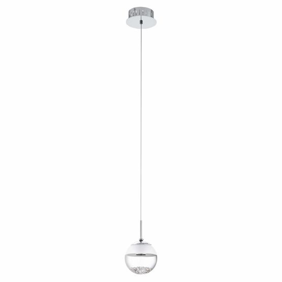 Eglo Pendant Lamp, Steel, 5 W, Chrome,One Size,Chrome