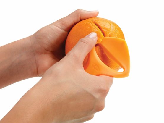 Chef'n 102-516-173 ZeelPeel Orange Peeler Tool, Orange, 12.5 x 7 cm - Image 4