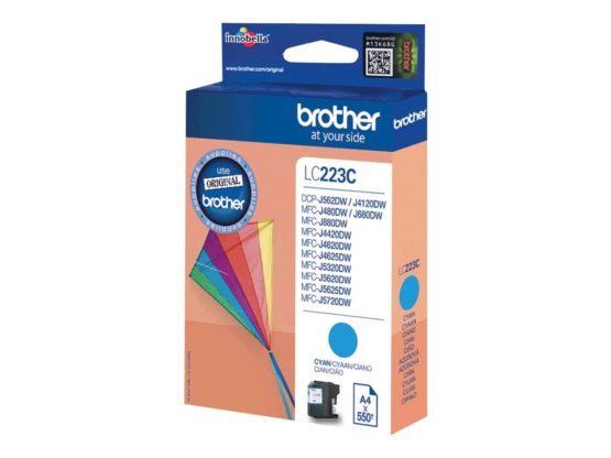 Brother LC-223C Inkjet Cartridge, Cyan, Single Pack, High Yield, Includes 1 x Inkjet Cartridge, Brother Genuine Supplies - Image 2