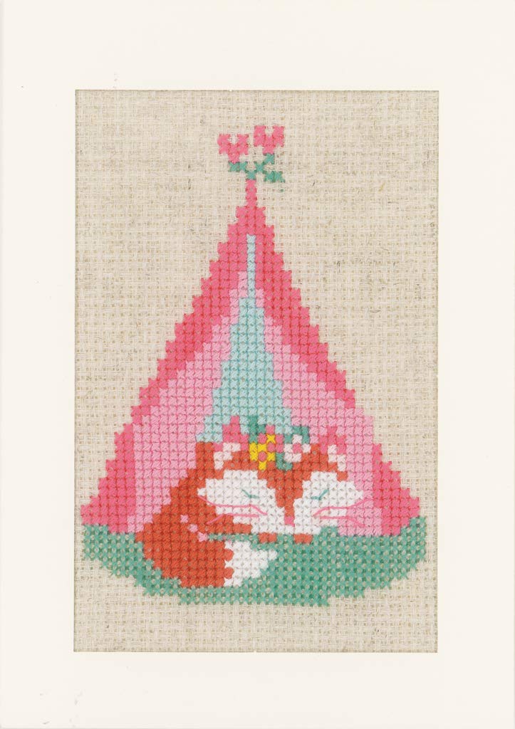 Vervaco Counted Cross Stitch Kit: Cards: LIEF Little Fox on Travel: Set of 3, Acrylic, NA, 10.5 x 15cm, N\a - Image 3
