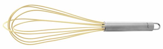 Zenker Egg Whisk Candy 11.81in, Silicone, Creme/Silver, 11.81"