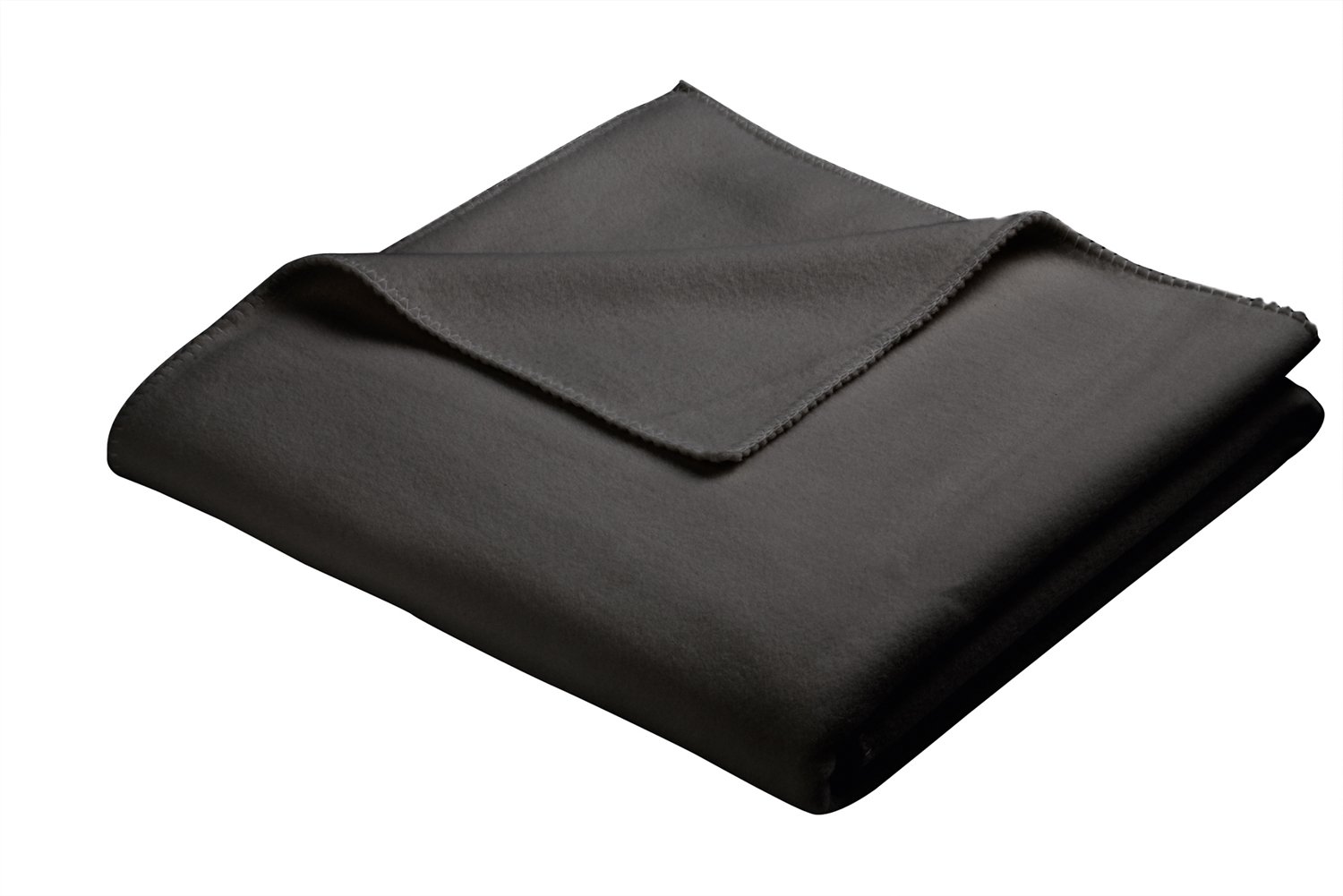Biederlack Throw, Synthetic, Anthracite Plain, Single, 49 x 37 x 12 cm