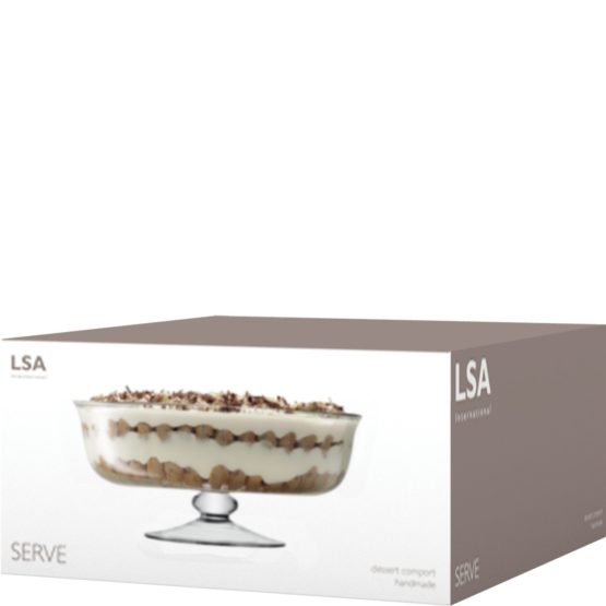 LSA SZ34 Serve Dessert Comport Ø31 cm H14 cm Clear - Image 4