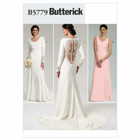 Butterick Patterns B5779 Size AX5 4-6-8-10-12 Misses' Dress, Pack of 1, White