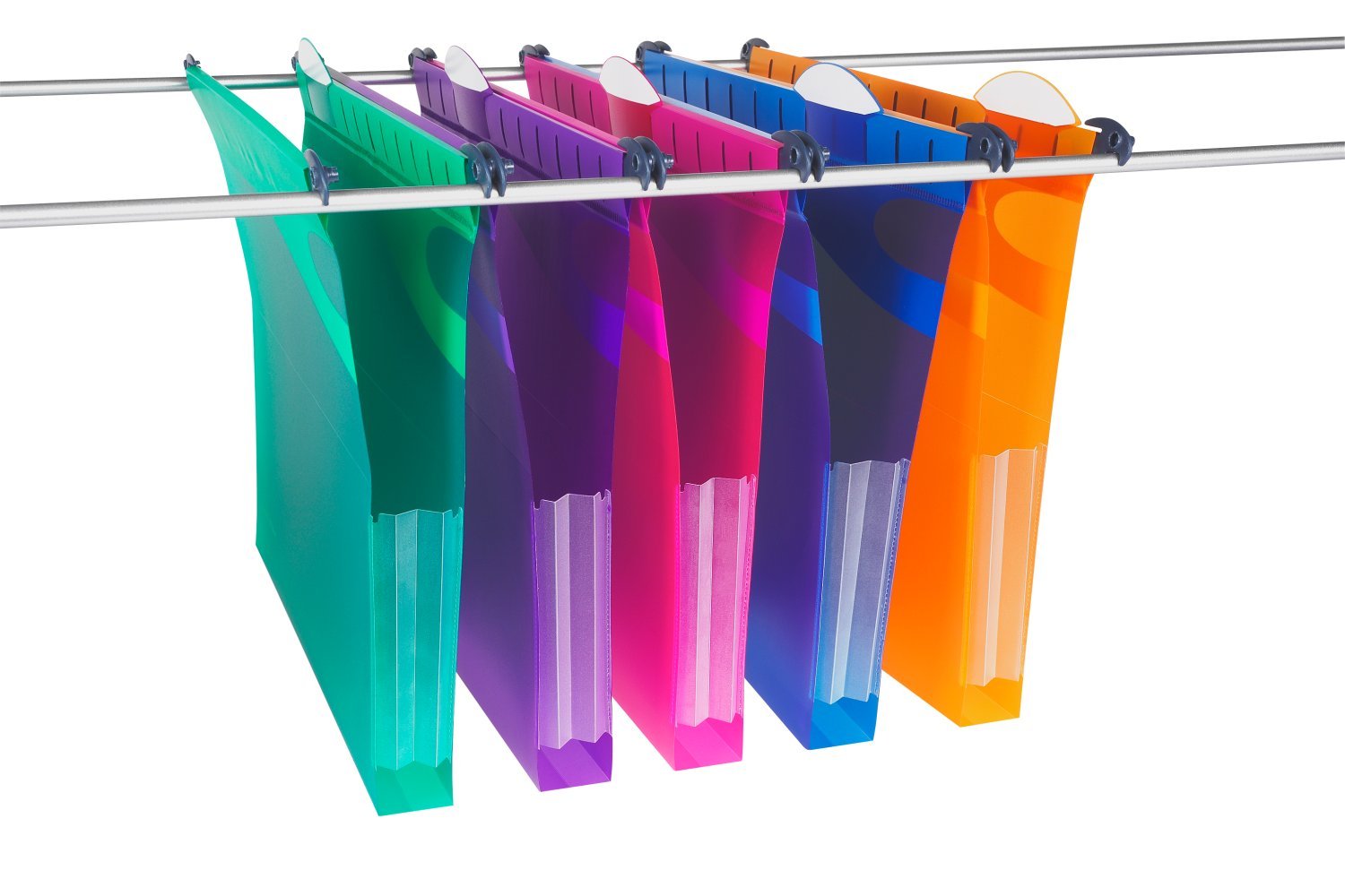 Rexel Heavy Duty Suspension Files with Tabs and Inserts for Filing Cabinets 30 mm base, 310 mm x 240 mm, Polypropylene - Image 3