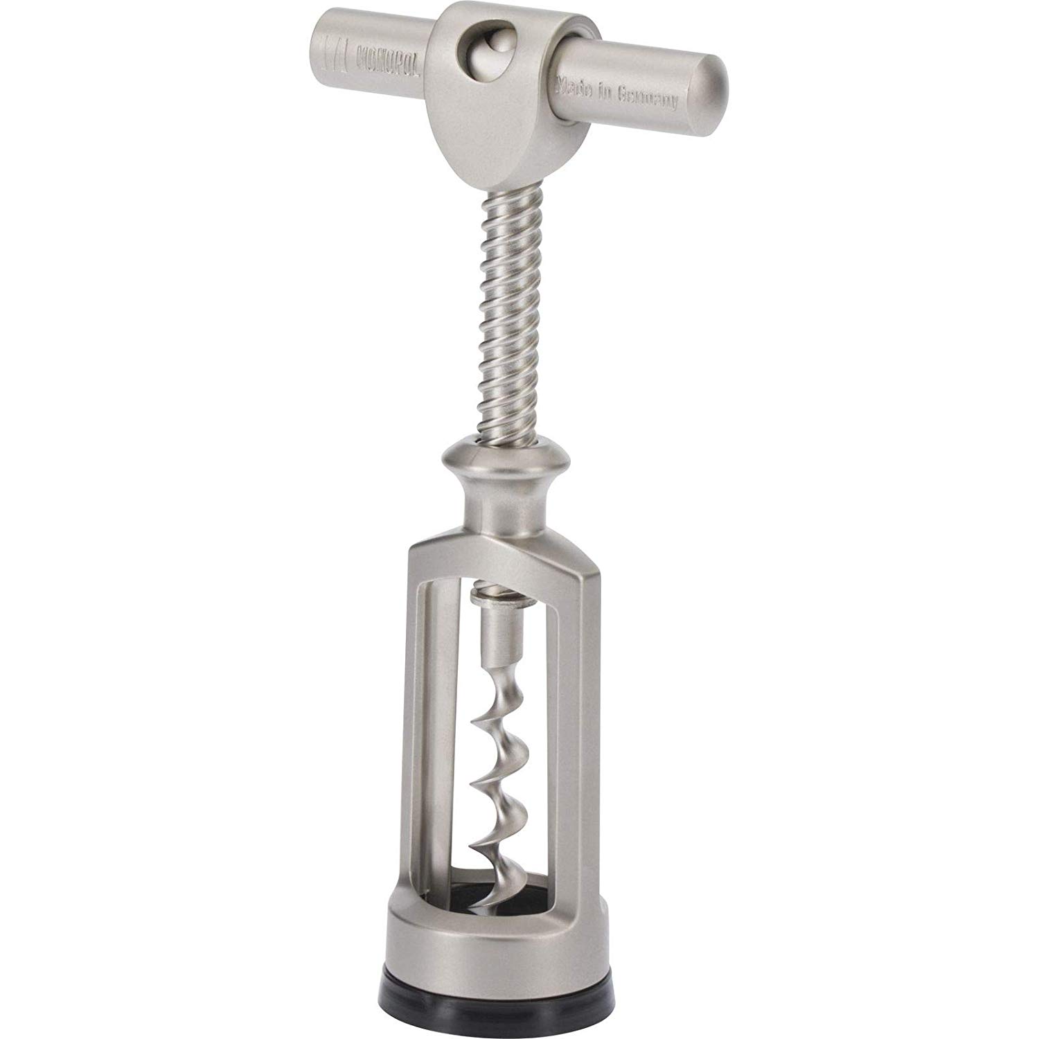 Westmark Bell Corkscrew with Cork Remover, Monopol Edition, steel/die-cast zinc, satin finish, 62553380, Silver, Edelmattiert - Image 2