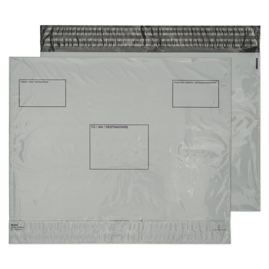 Blake Purely Packaging 395 x 400 mm Polypost Polythene Mailing Bag Envelopes Peel & Seal (PE83/W) White - Pack of 500