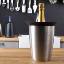 Vacu Vin Active Cooler Champagne Elegant Stainless Steel, Silicone, Silver, 22x19x18
