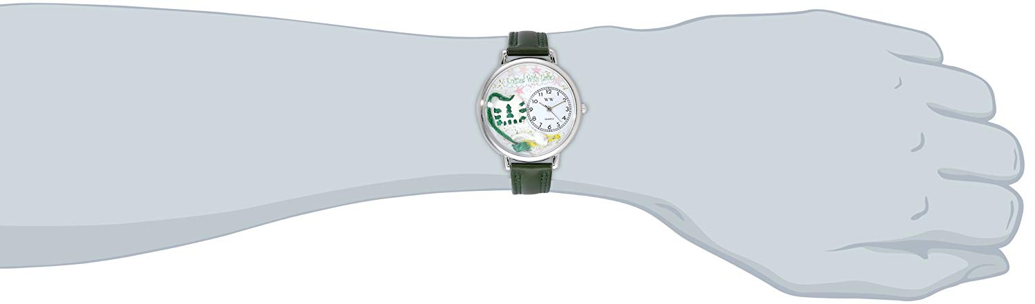 Whimsical Watches Nurse Red White Leather and Silvertone Unisex Quartz Watch with White Dial Analogue Display - Image 2