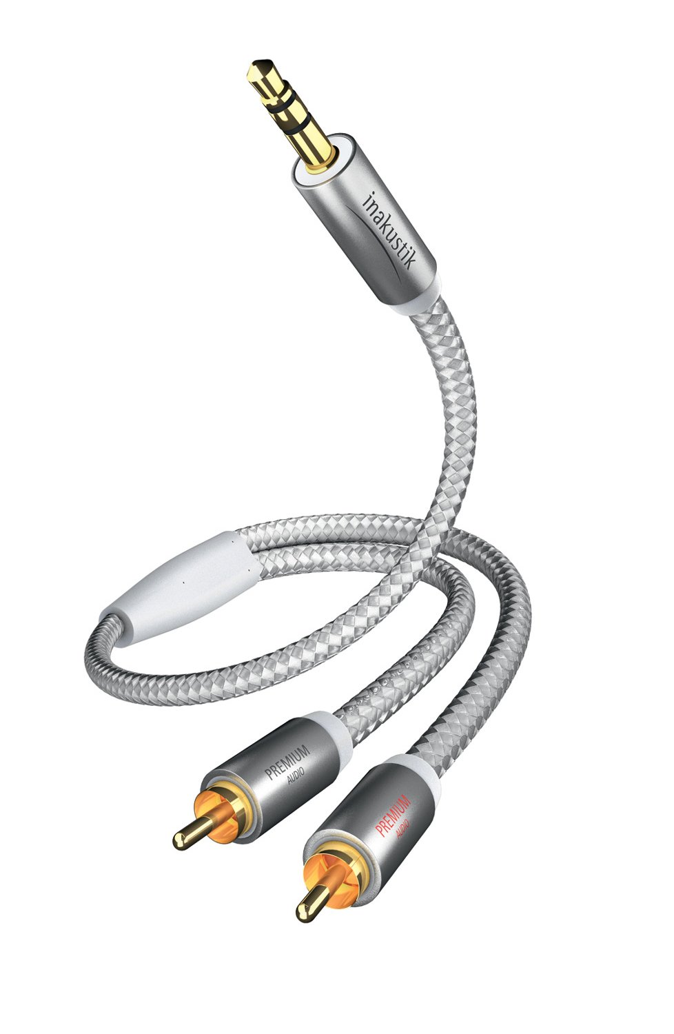 In-akustik Premium II 3.5 mm Jack Plug to 2x RCA Male 1.5 m White