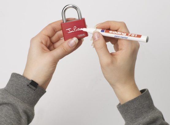 ABUS 508707 T65AL/40"myLock" Aluminium Padlock, Red - Image 3