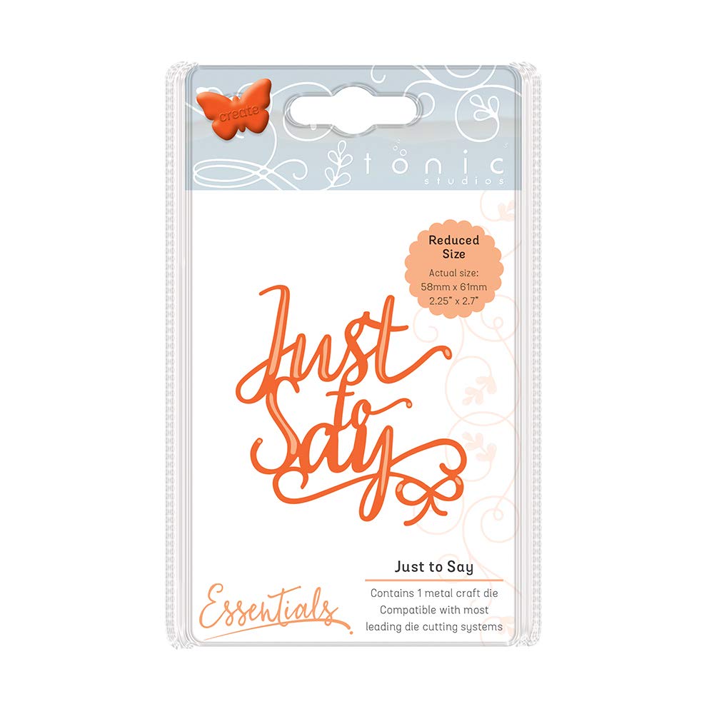 Tonic Studios Miniature Moments-Just to Say, Metal, Multi-Colour, 15.5 x 8.5 x 0.2 cm, 15.50 x 8.50 x 0.20 cm
