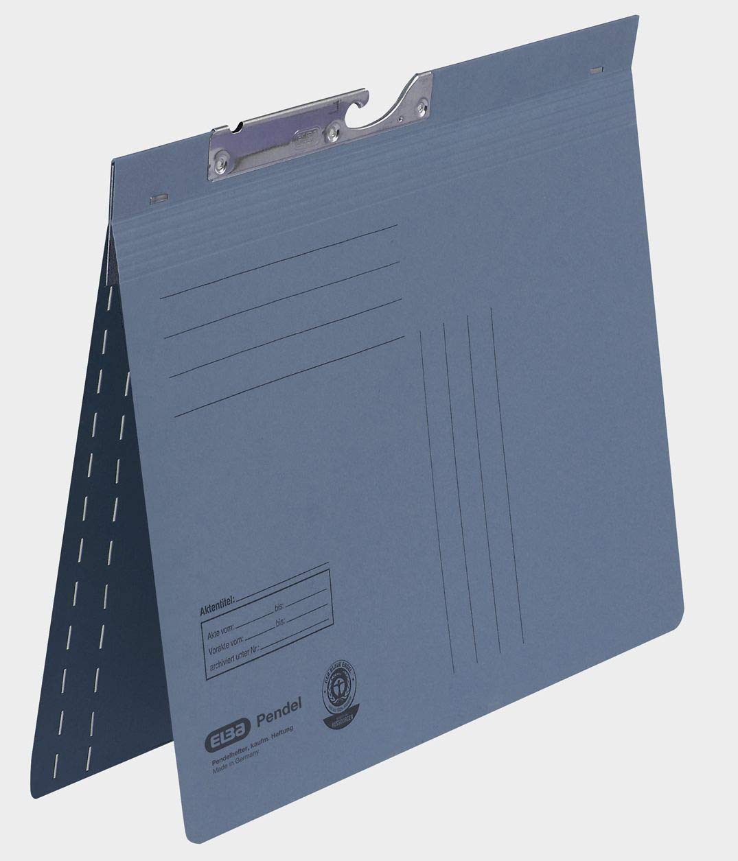 Elba 90451BL Suspension File Manila Cardboard Recycled Material 250 g/m² Commercial Binding and Slit Pack of 50 Blue - Image 2