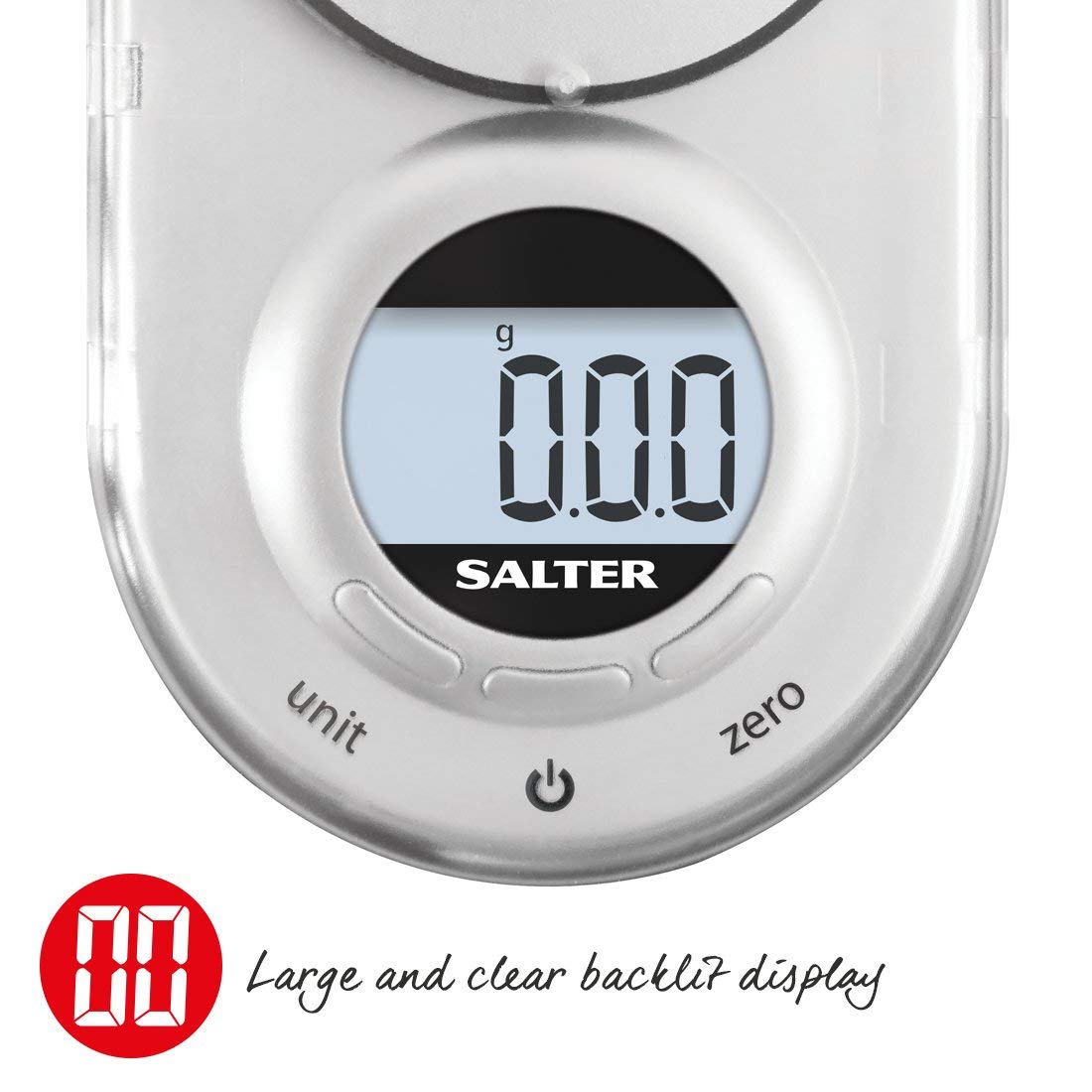 Salter 1260 SVDRA Precision Electronic Scale, Micro Pocket Digital Scales, 500g Capacity, In 0.05g Increments, Neat Storage - Image 3