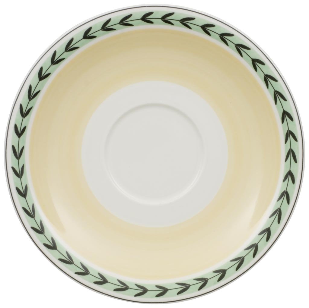 Villeroy & Boch Charm and Breakfast French Garden 20 cm Extra-Large Saucer Coffee Cup, White