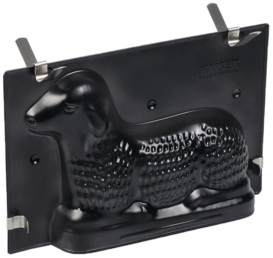 Kaiser 'Osterbäckerei' (Easter Bakery) 658902 Lamb-Shaped Cake Mould 0.7 L, Black, Lammform
