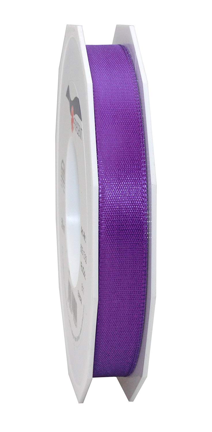 C.E. Pattberg Präsent - Europa Taffeta Ribbon Purple 15 mm width, 50 m length, Green, 15mm - 50m