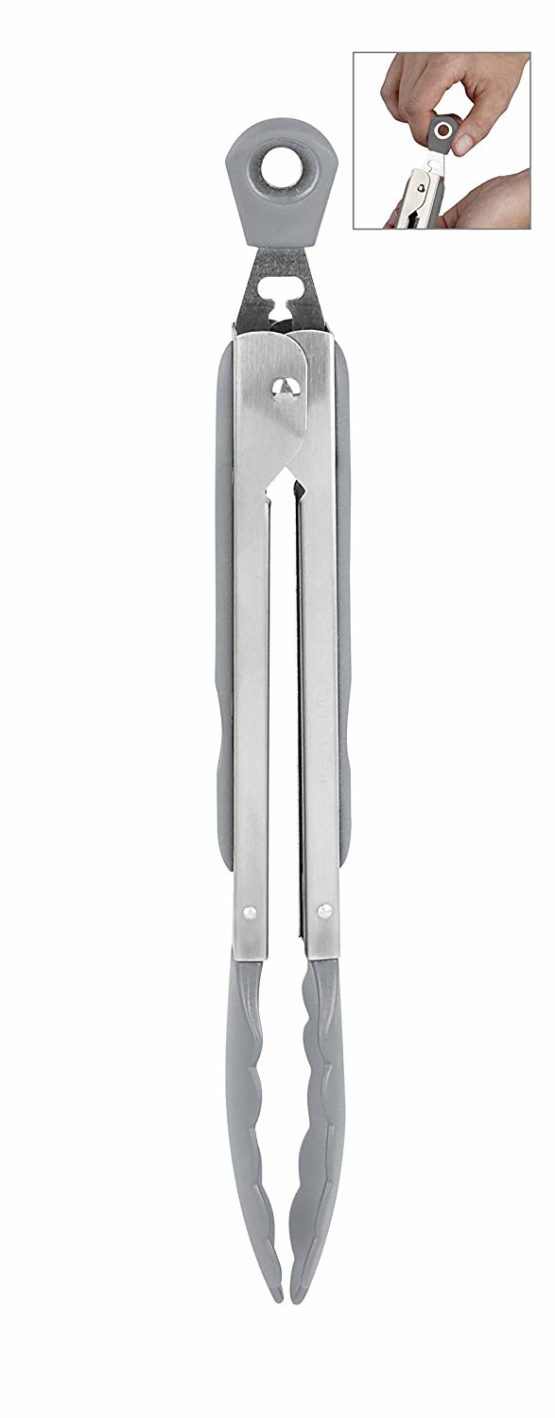 Fackelmann 41118 Multi-Purpose Tongs 27 cm Stainless Steel , silver/grey - Image 2