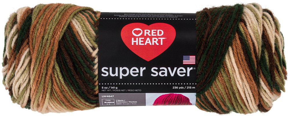 Red Heart Super Saver - Woodsy, 11.67 x 27.4 x 11.67 cm