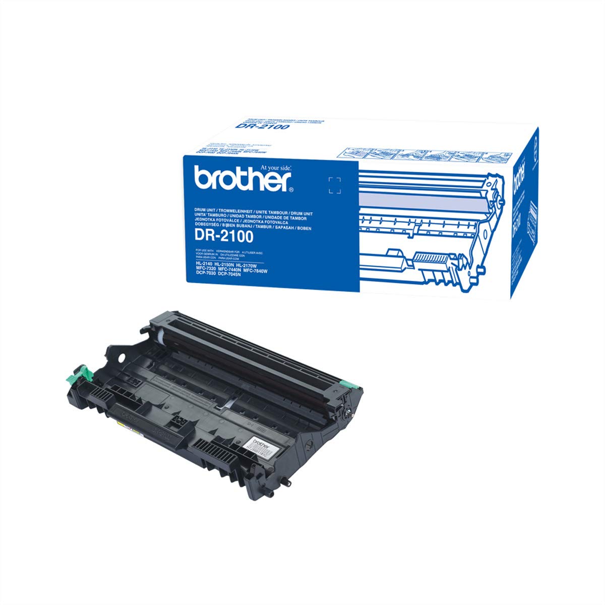 Brother DR2100 - Original - drum kit - for Brother DCP-7030, 7040, 7045, HL-2140, 2150, 2170, MFC-7320, 7440, 7840, Justio DCP-7040