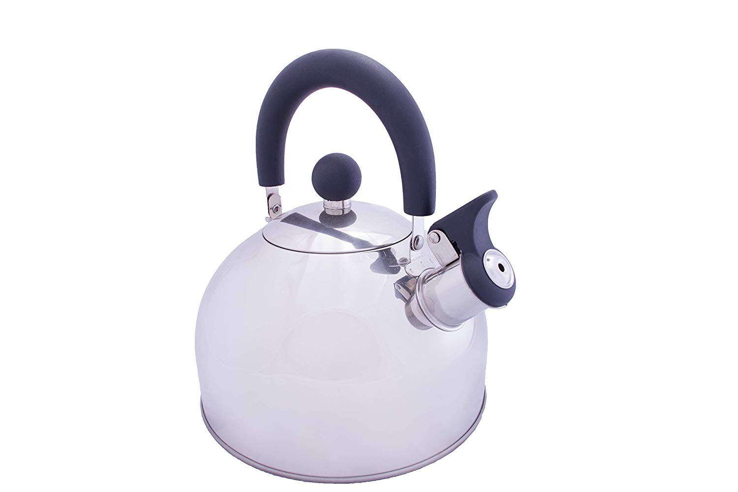 Vango Stainless Steel Camping Kettle With Folding Handle, Silver, 1.6 Litres - Image 2
