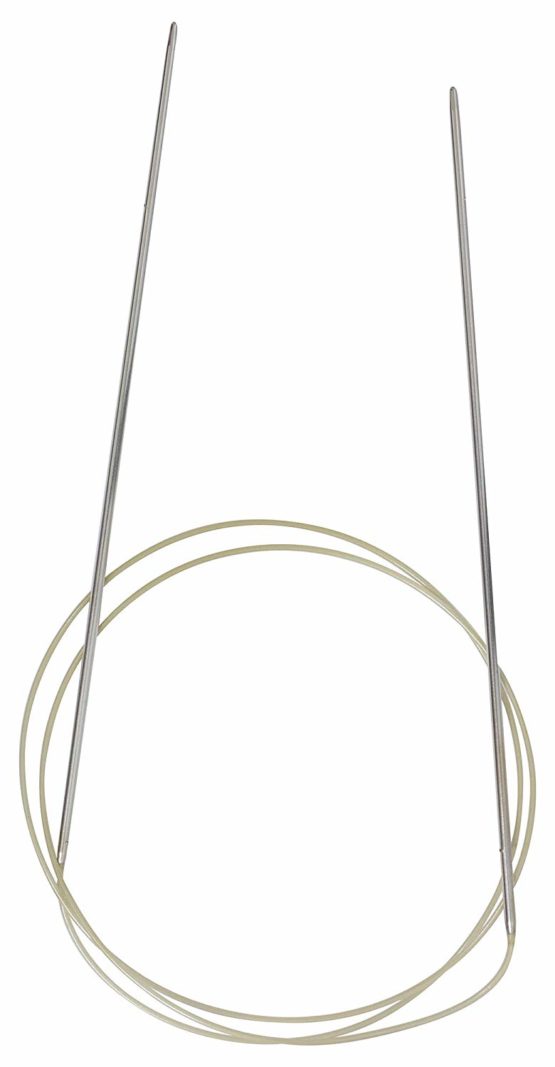 Addi Circular Knitting Needle, Metal, Silver, 80cm x 1.75mm
