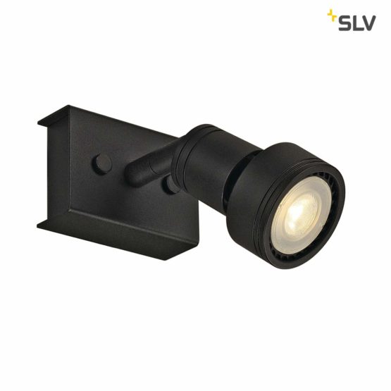 SLV Puri 1 / Internal Illumination, Surface, Wall-Mounted Light, Ceiling Spotlight / GU10 50W Black, Aluminium, 50 W - Image 4