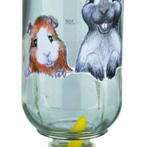 Trixie Honey and Hopper Glass Water Bottle, 500 ml