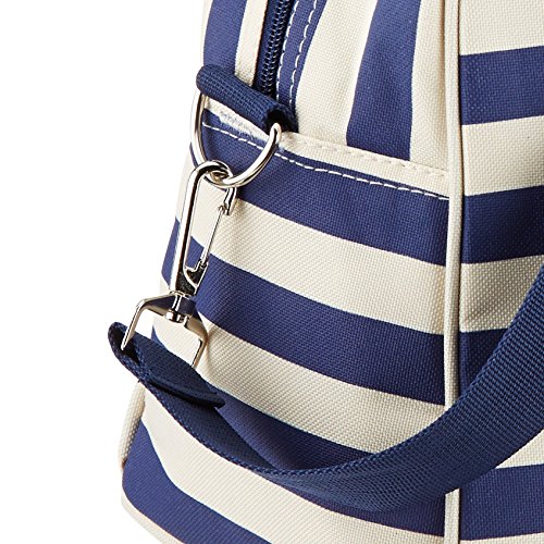 KitchenCraft The Great Outdoors 'Lulworth' Nautical-Striped Holdall-Style Cool Bag, Blue/White, 11.5 L - Image 2