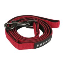 Puppia Dog Harness Lead Two Tone Red Medium 3/5" x 48" ( Up to 13lbs.)