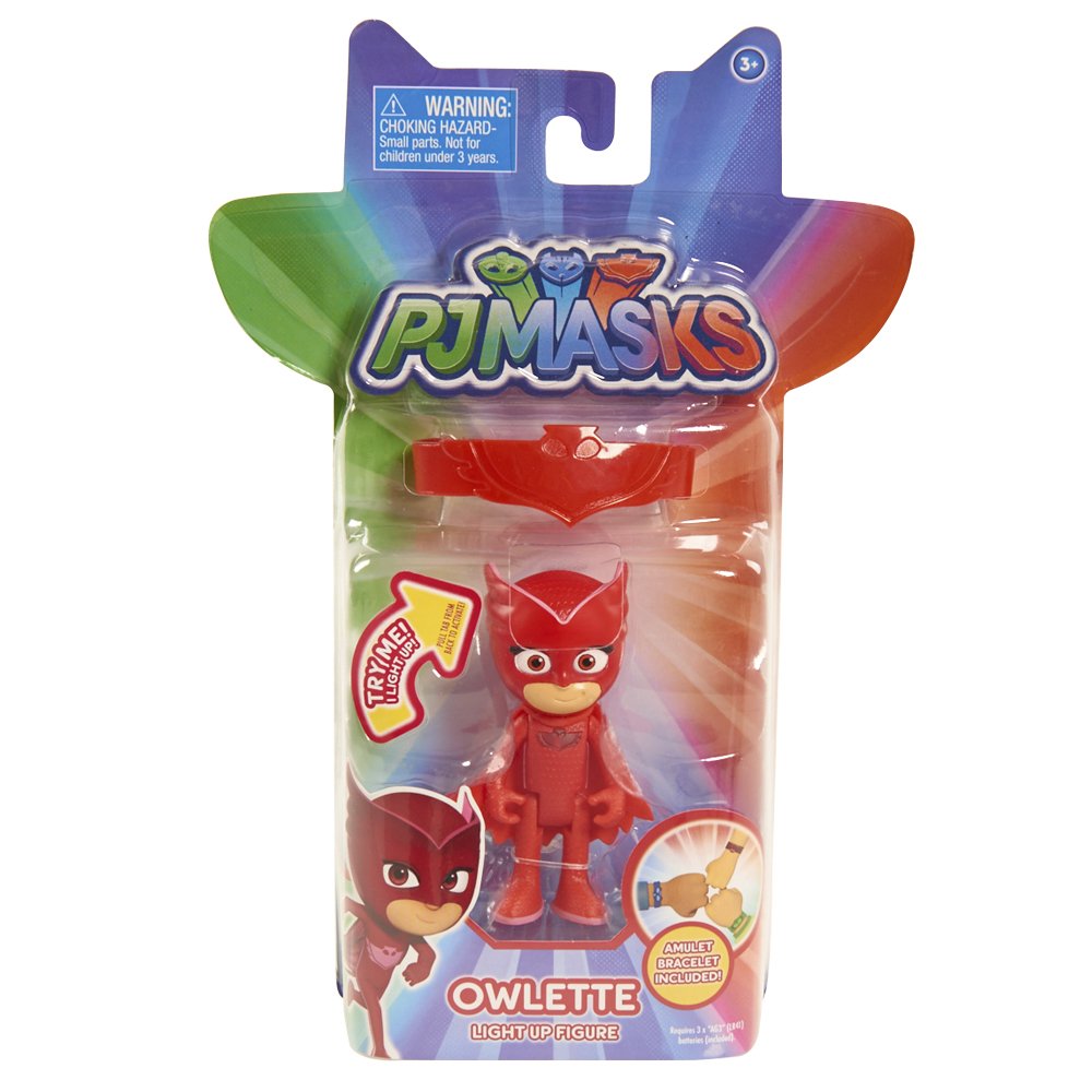 PJ Masks Light Up Figure with Amulet Bracelet - Owlette, Multi-colored - Image 3