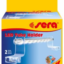 Sera 31292 LED Tube Holder Clear Acrylic Glass Holder Pack of 2 Silver