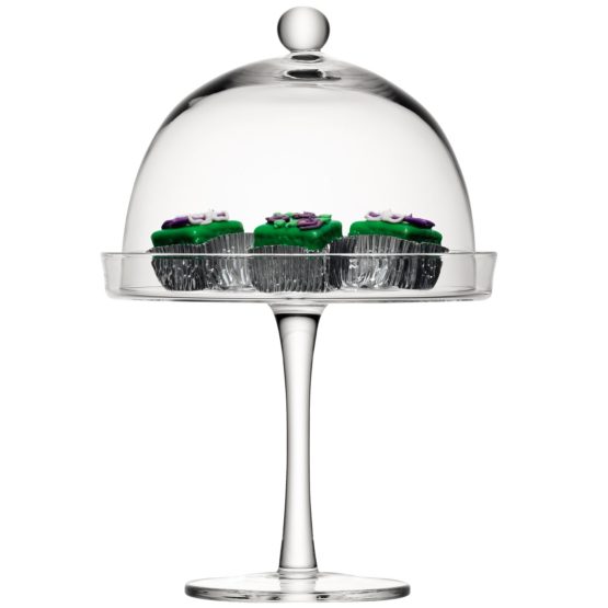 LSA VI05 Vienna Cakestand & Cover Ø23/Ø20.5 cm H34.5 cm Clear