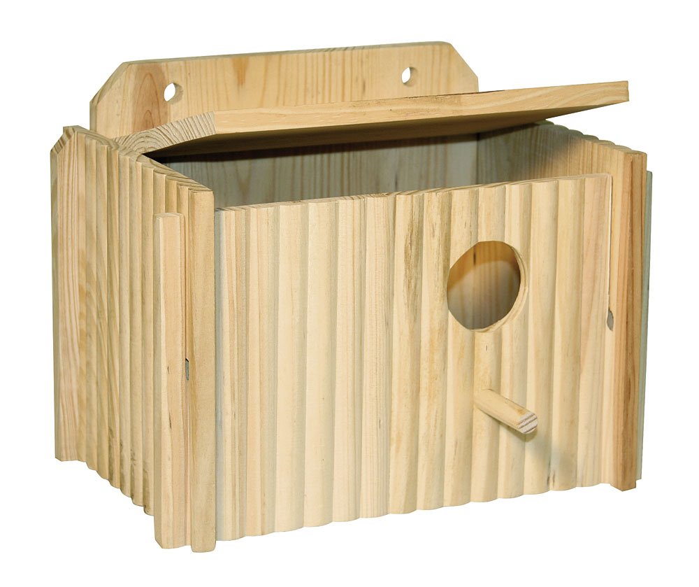 Kerbl Nesting Box for Parakeets 21 x 13 x 13 cm, beige - Image 2