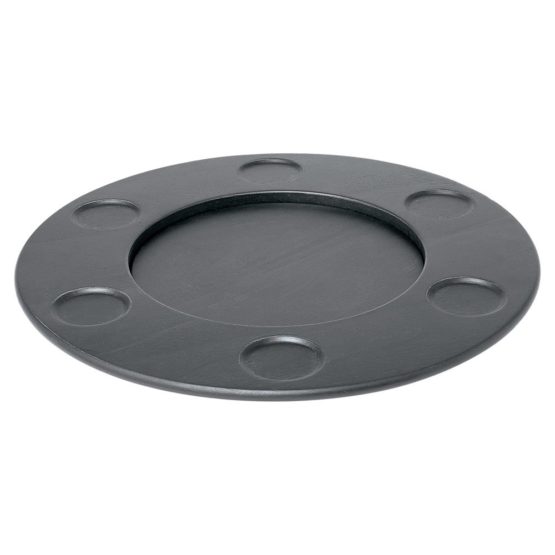 Alessi SG61 B Turn Mami Wooden Turn Tray Fondue, Wood