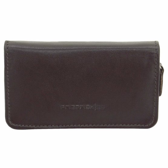 Friedrich|23 RV-Maniküretui, 4-TLG, Klein, Leder, Dunkelbraun Beauty Case, 11 cm, Brown (Dunkelbraun)