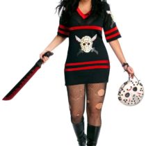 Rubie's 17674 Official Miss Jason Voorhees Friday The 13th Adult Ladies Costume (Plus Size), Multi-colored