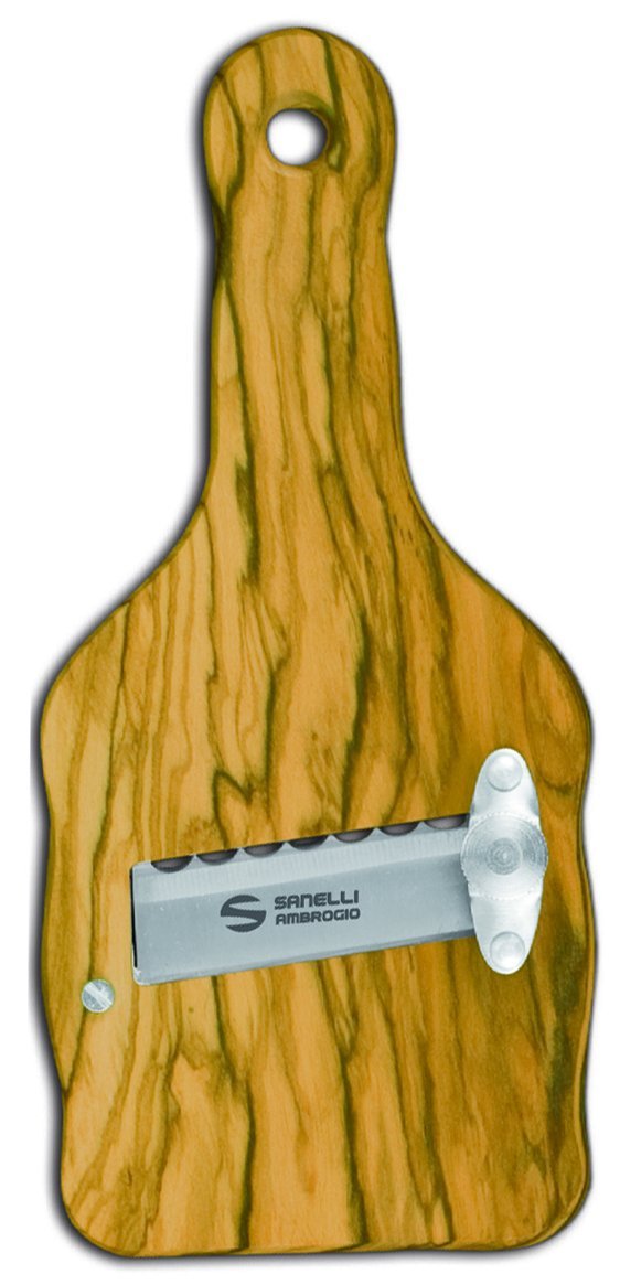 SANELLI AMBROGIO 1741.000 Truffle Slicer Wavy Blade Olive Wood, Brown, 23.0 x 9.0 x 2.5 cm, 23.0x9.0x2.5 cm