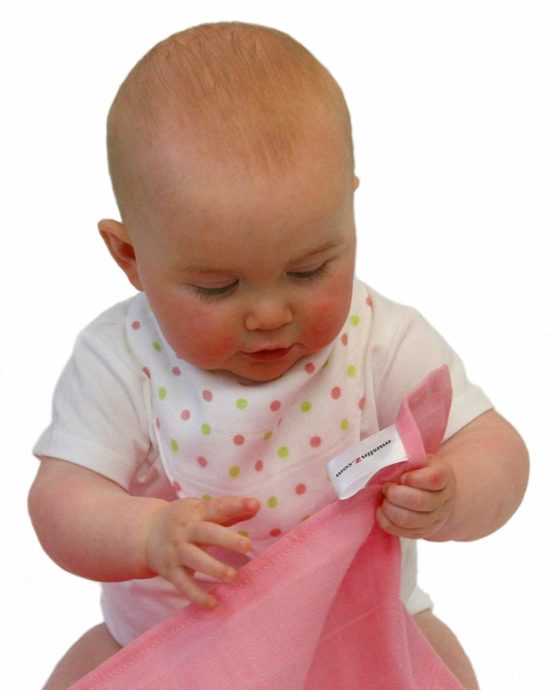 MuslinZ 12PK 100% Pure Cotton Baby Muslin Squares 70x70cms - Pink - Image 2