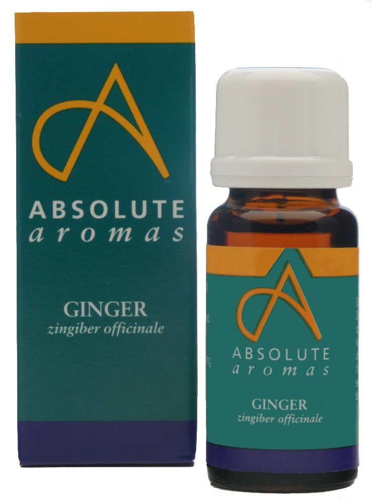 Absolute Aromas Ginger Essential Oil 10ml - Pure, Natural, Undiluted and Cruelty Free, 10 ml (Pack of 1)