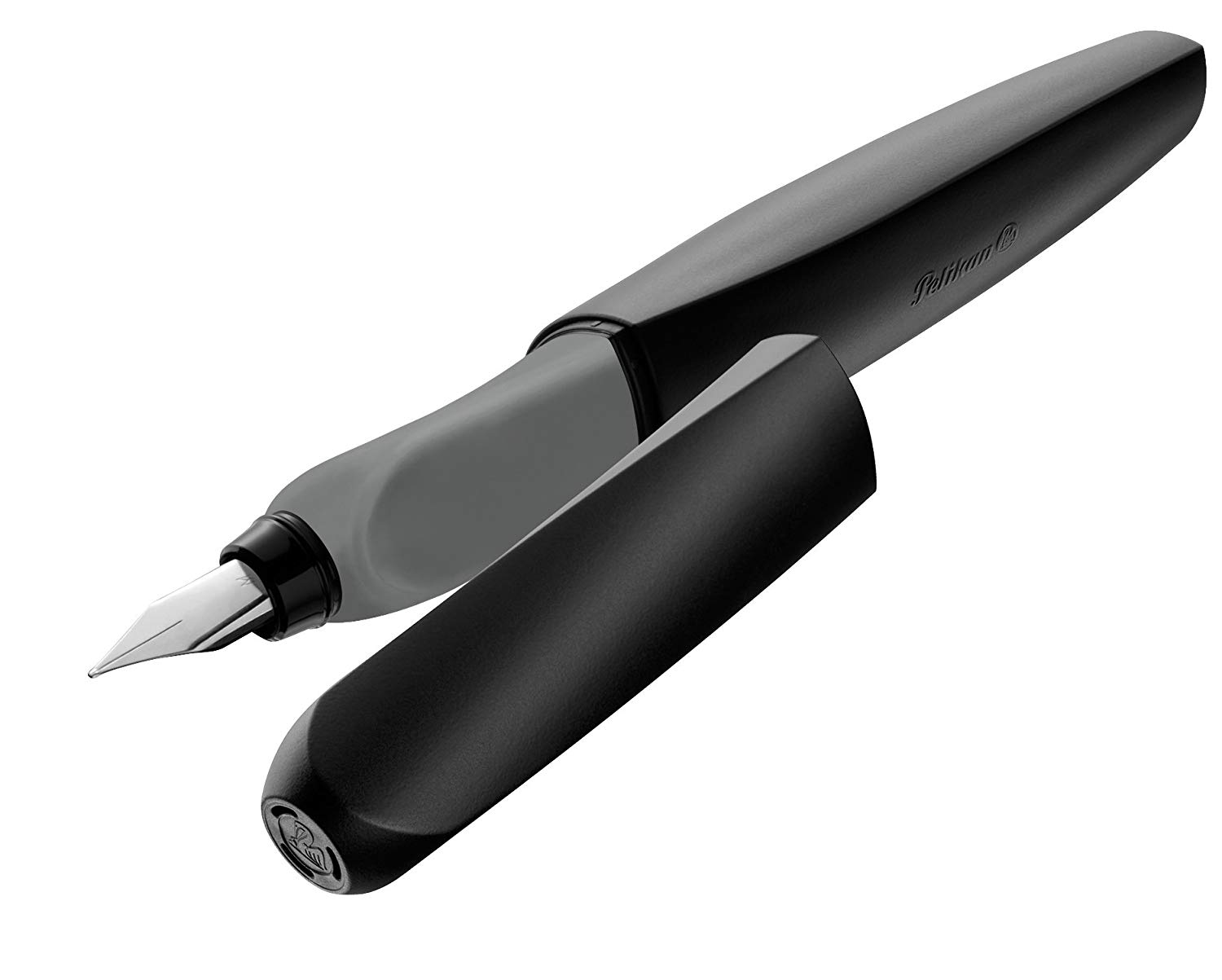 Pelikan Twist 946806 Fountain Pen in Folding Box, Universal for Right and Left Handers with M Nib Silver - Image 2