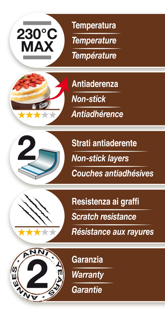 Guardini Le Chocoforme 4223000730 Cake Baking Tray 30 x 13 cm, Red, 30 cm x 13 cm - Image 3