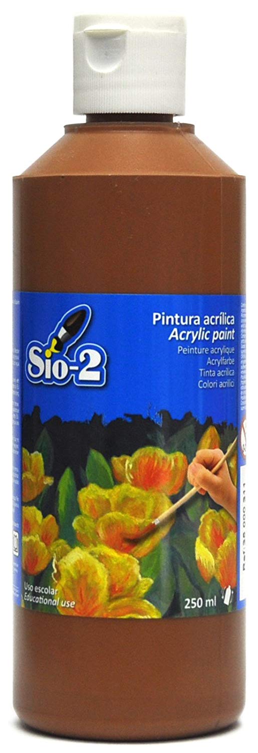 Brown Sio2 Sio2 Paints 250ml Acrylic Paints – Brown - BigaMart