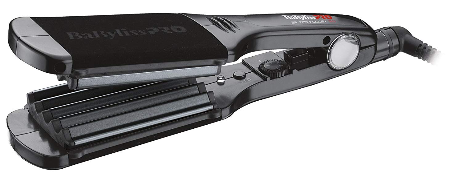 BaByliss 60 mm Pro BAB2512EPCE Titanium Waver, Q-1413, Dark Grey, Black