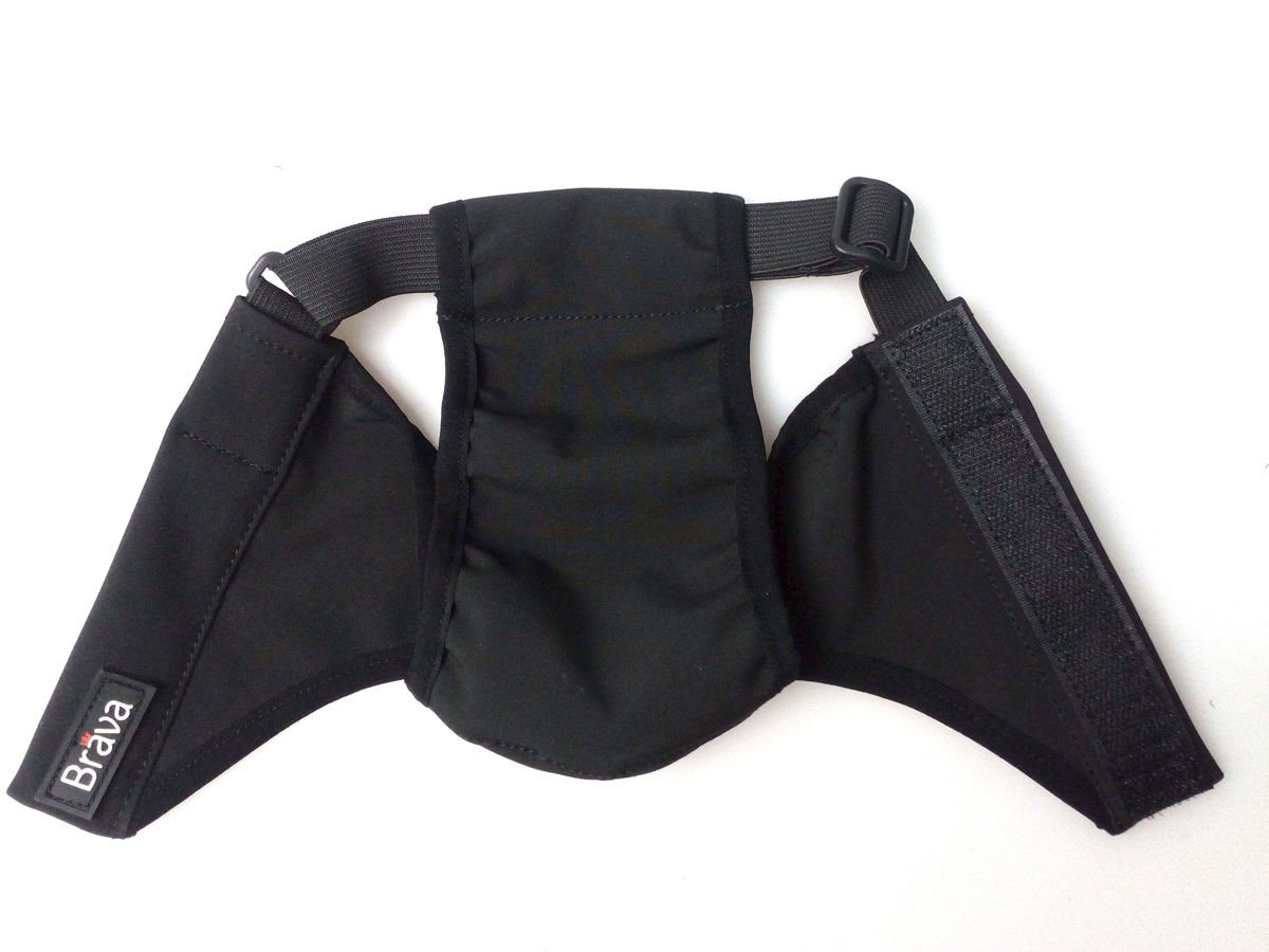 FINNERO BRAVA Washable Wrap-Around Dog Hygiene Pants black, Dog Diaper, Incontinence (size M)